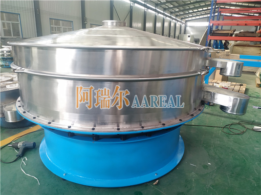 ظرفیت بزرگ 2000mm واحد سطح فولاد ضد زنگ 304 چرخش لرزش صفحه نمایش برای بهبود ناخالصی های پودر PVC