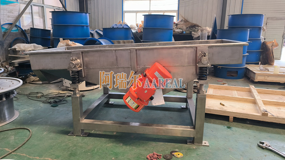 1000*2500mm زاویه تنظیم شده فولاد ضد زنگ 304 سیم کشی لرزش خطی برای کیوب های یخ