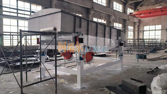 1800*4500mm 3 عرشه از فولاد ضد زنگ صفحه لرزش خطی برای گیاهان
