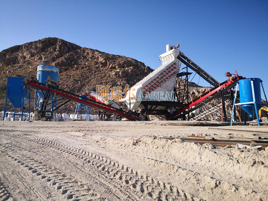 2400 * 6000mm 3 Deck High Frequency Screen Vibratory Sieve برای سنگ مرمر ذرات کربنات کلسیم جداسازی دقیق توسط موتورهای عدم تعادل