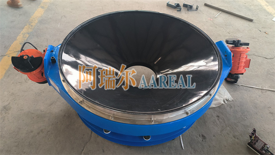 عملکرد بالا 400mm~1500mm فولاد ضد زنگ 304 کم پروفایل جریان از طریق جدا کننده صفحه لرزش در خط برای مواد باتری لیتیوم پوشانده با کربید تفلون