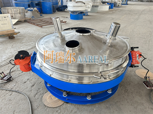 عملکرد بالا 400mm~1500mm فولاد ضد زنگ 304 کم پروفایل جریان از طریق جدا کننده صفحه لرزش در خط برای مواد باتری لیتیوم پوشانده با کربید تفلون