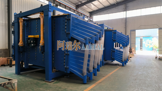 حداکثر 2000*4000mm 1~5 Decks سیفتر چرخش برای غربالگری گرافیت دانه دار بالاتر از 90٪ دقت