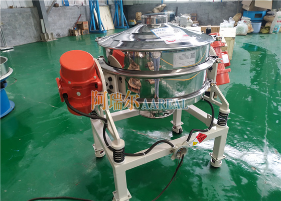 جریان مواد غذایی از طریق دستگاه صفحه نمایش ارتعاش SUS 400mm