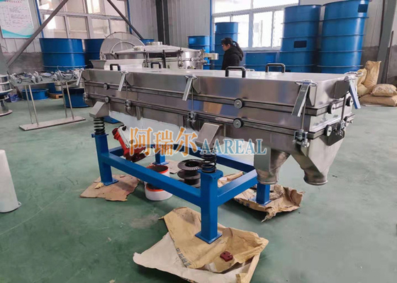 1200 * 2000mm Multi-Deck Stainless Steel Linear Vibro Sifter برای ادویه جات و گیاهان