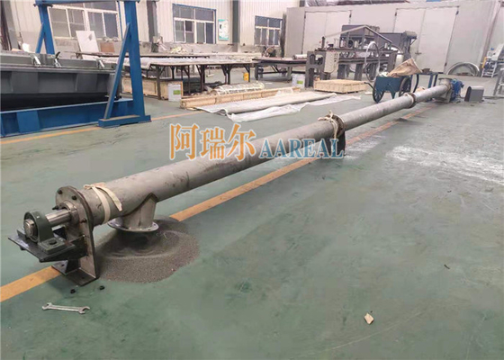 قطر 219mm طول 9000mm لوله پیچ ناقل تغذیه 316L درجه غذایی