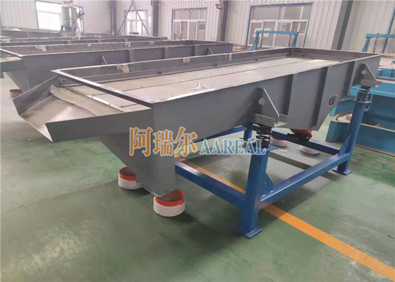 900*3000mm یک طبقه مستطیل خطی لرزش صفحه برای سیب زدن دانه های PVC