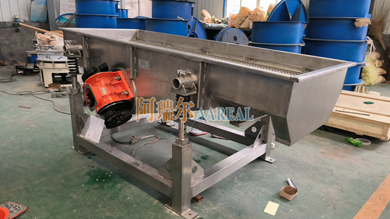 1000*2500mm زاویه تنظیم شده فولاد ضد زنگ 304 سیم کشی لرزش خطی برای کیوب های یخ