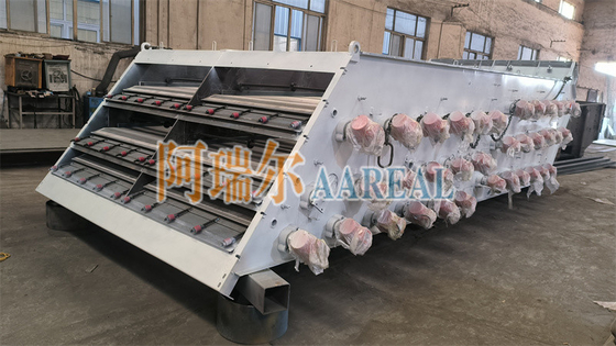 30TPH سیب لرزش صفحه نمایش با فرکانس بالا برای لرزش الکترومغناطیسی شن کوارتز مرطوب