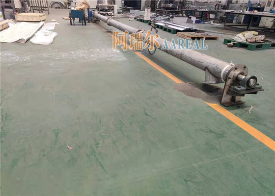 قطر 219mm طول 9000mm لوله پیچ ناقل تغذیه 316L درجه غذایی