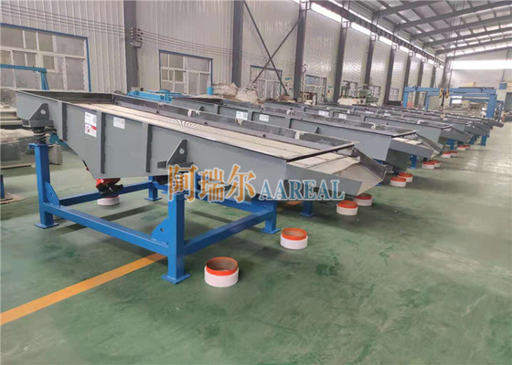 900*3000mm یک طبقه مستطیل خطی لرزش صفحه برای سیب زدن دانه های PVC