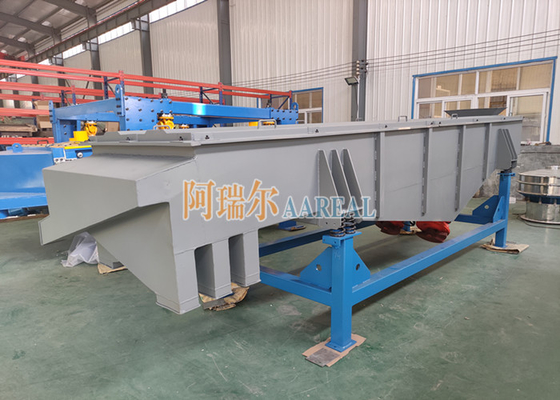 1000 * 3000mm فولاد کربن چند عرشه خطی لرزش صفحه برای کربنات کلسیم