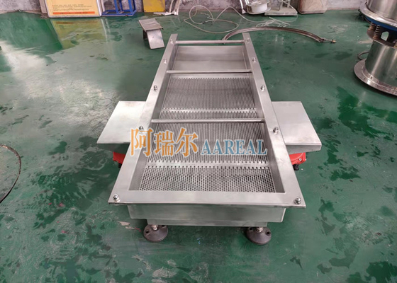 450*1500mm صفحه لرزش خطی فولاد ضد زنگ برای دانه های سویا سیاه